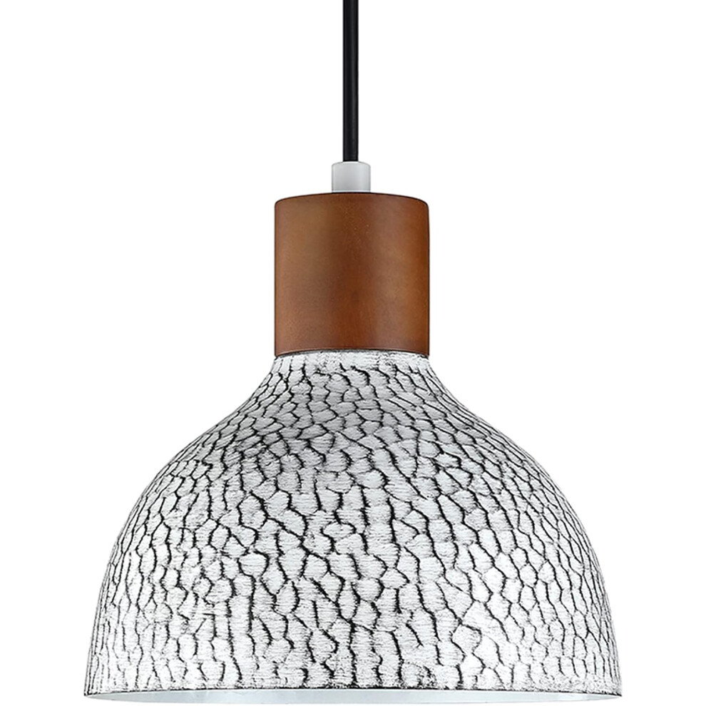 Retro Pendelleuchte Vintage Metall Pendelleuchte Innen Moderne Deckenleuchte FüR Schlafzimmer Flur KüChe Weiß-image