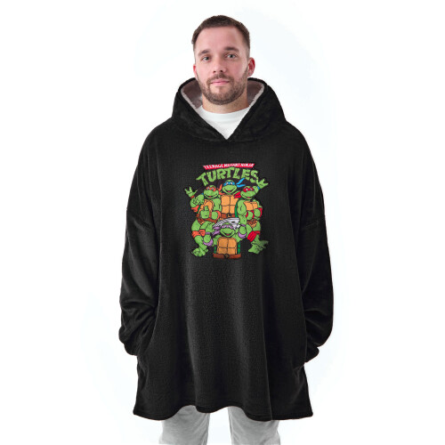 Teenage Mutant Ninja Turtles Teenage Mutant Ninja Turtles Blanket Hoodie (Mens Black)