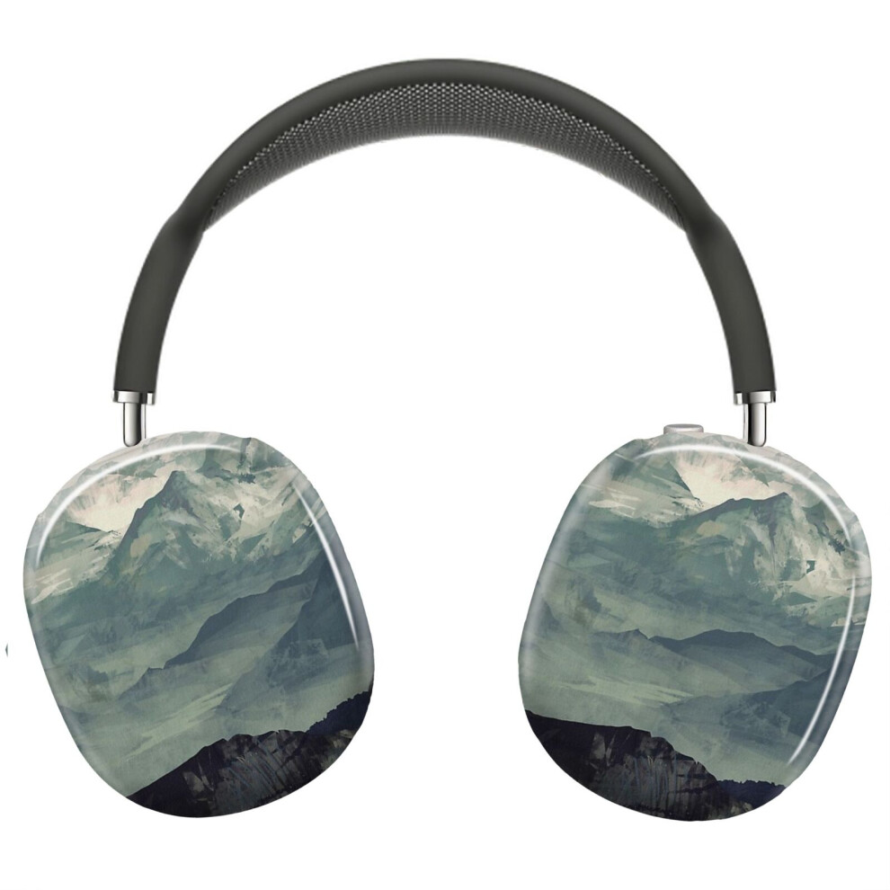 (Mountain Fog_22139) Protective Cover For Airpods Max Headphones Aesthetic Print Snap On Cases 8841579094517