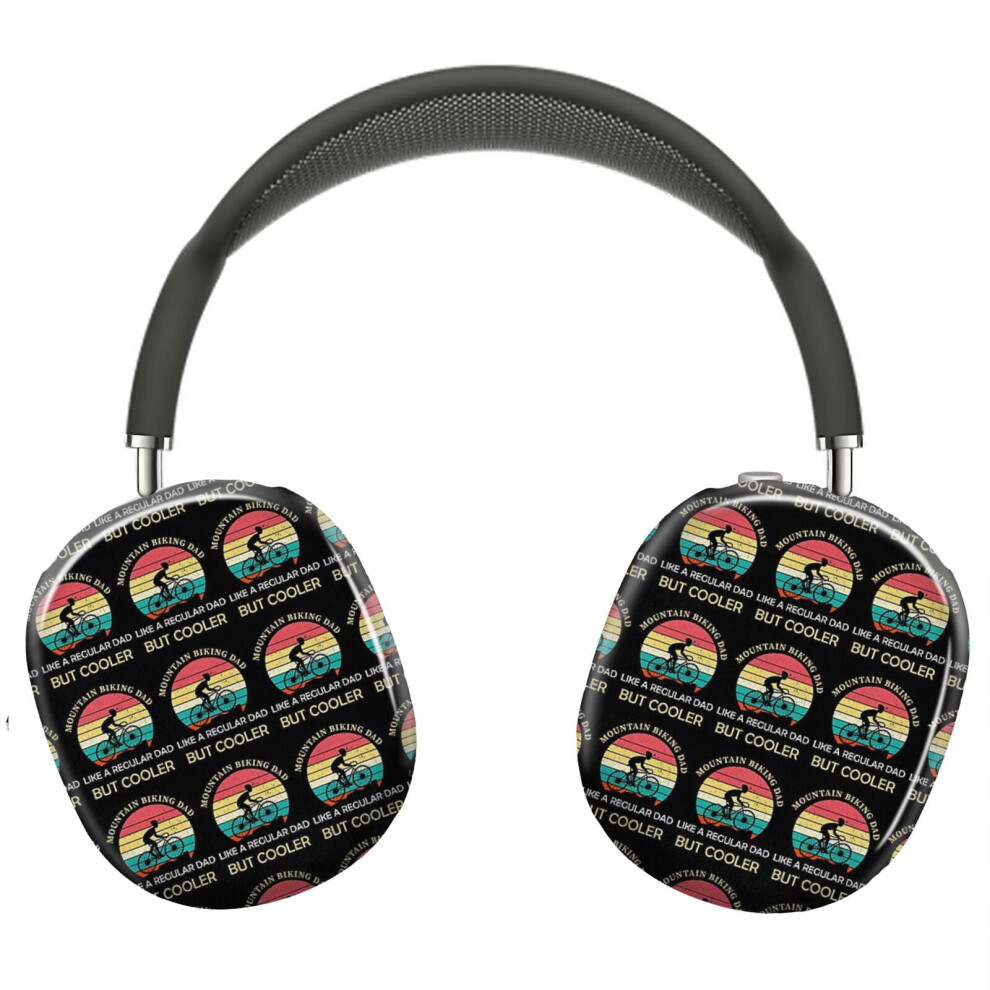 (Mountain Biking Dad Like A Regular Dad But Cooler,Bike Rider Shirt,Cyclist Father's Day Shirt,Fa) Protective Cover For Airpods Max Headphones Aes 8841579094524