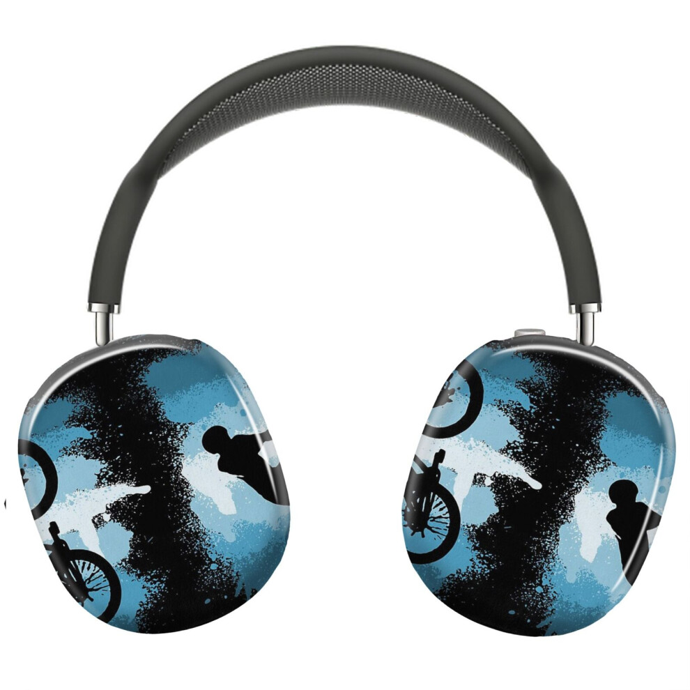 (Mountain Bike Downhill Trail Jump_6377) Protective Cover For Airpods Max Headphones Aesthetic Print Snap On Cases 8841579094562