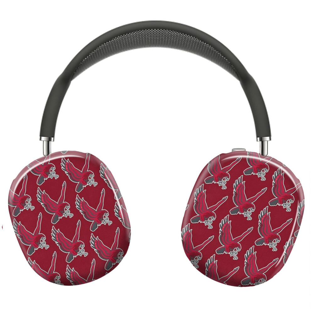 (Montclair State Hawks _6874) Protective Cover For Airpods Max Headphones Aesthetic Print Snap On Cases Red 8841579095149