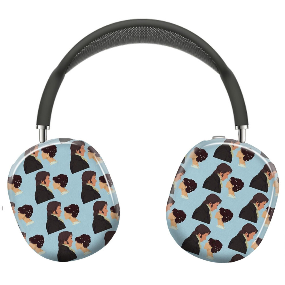 (Pride Prejudice Silhouette_4407) Protective Cover For Airpods Max Headphones Aesthetic Print Snap On Cases 8841579095477