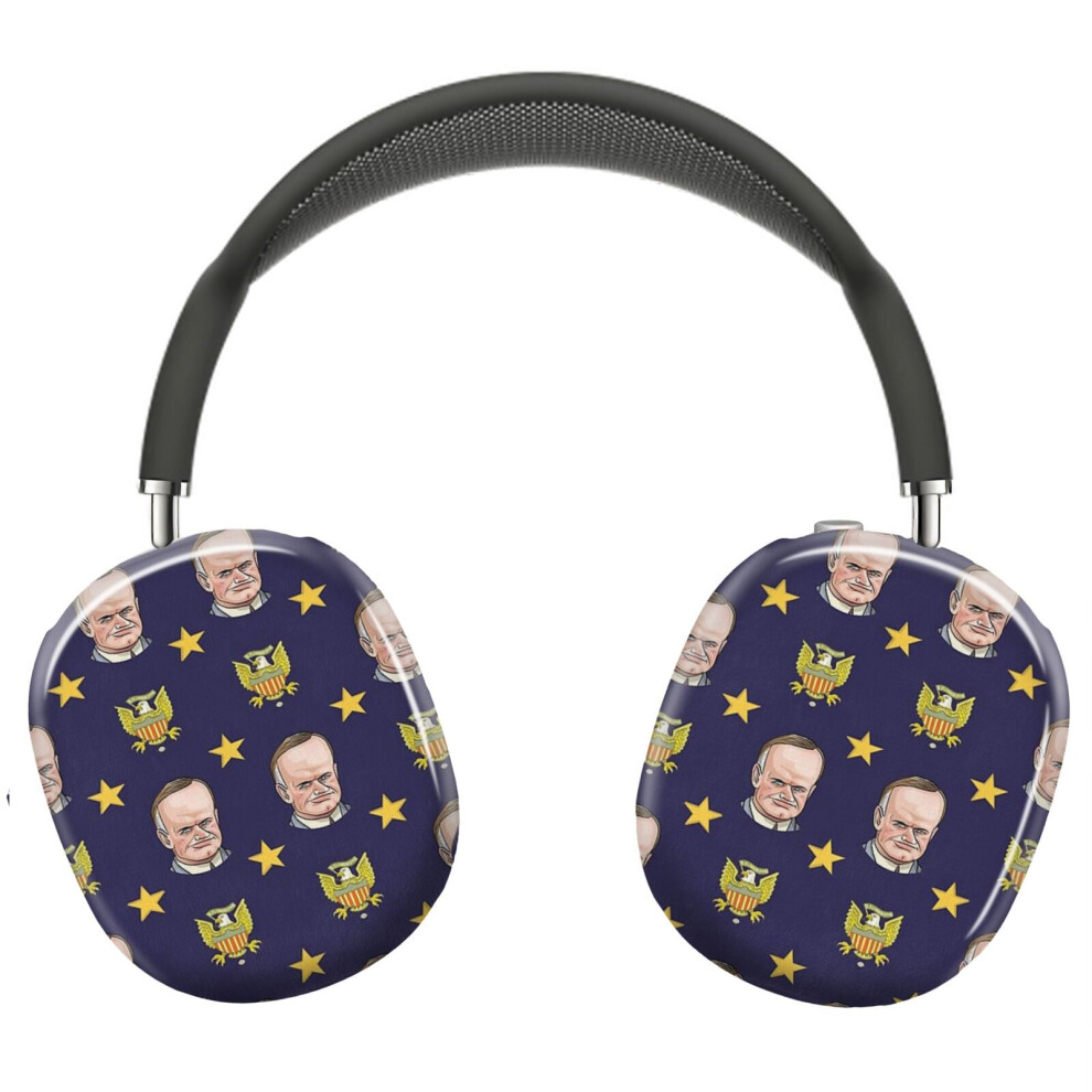 (President Calvin Coolidge_5265) Protective Cover For Airpods Max Headphones Aesthetic Print Snap On Cases 8841579095859