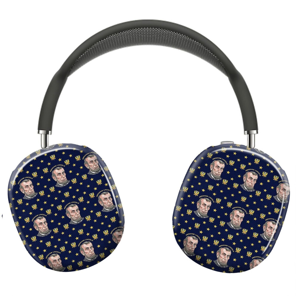 (President Abraham Lincoln_9286) Protective Cover For Airpods Max Headphones Aesthetic Print Snap On Cases 8841579095866