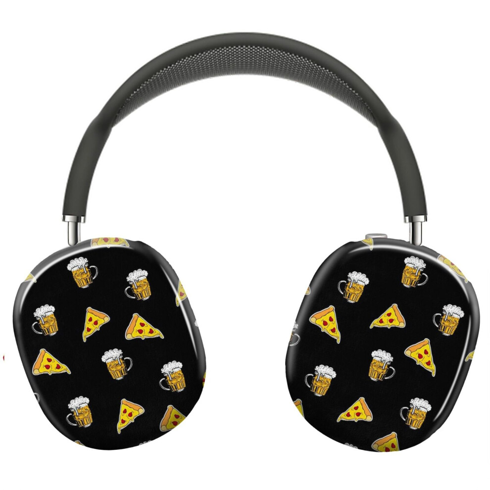 (Pizza,Food,Drink,Beer Pattern _9527) Protective Cover For Airpods Max Headphones Aesthetic Print Snap On Cases 8841579097105
