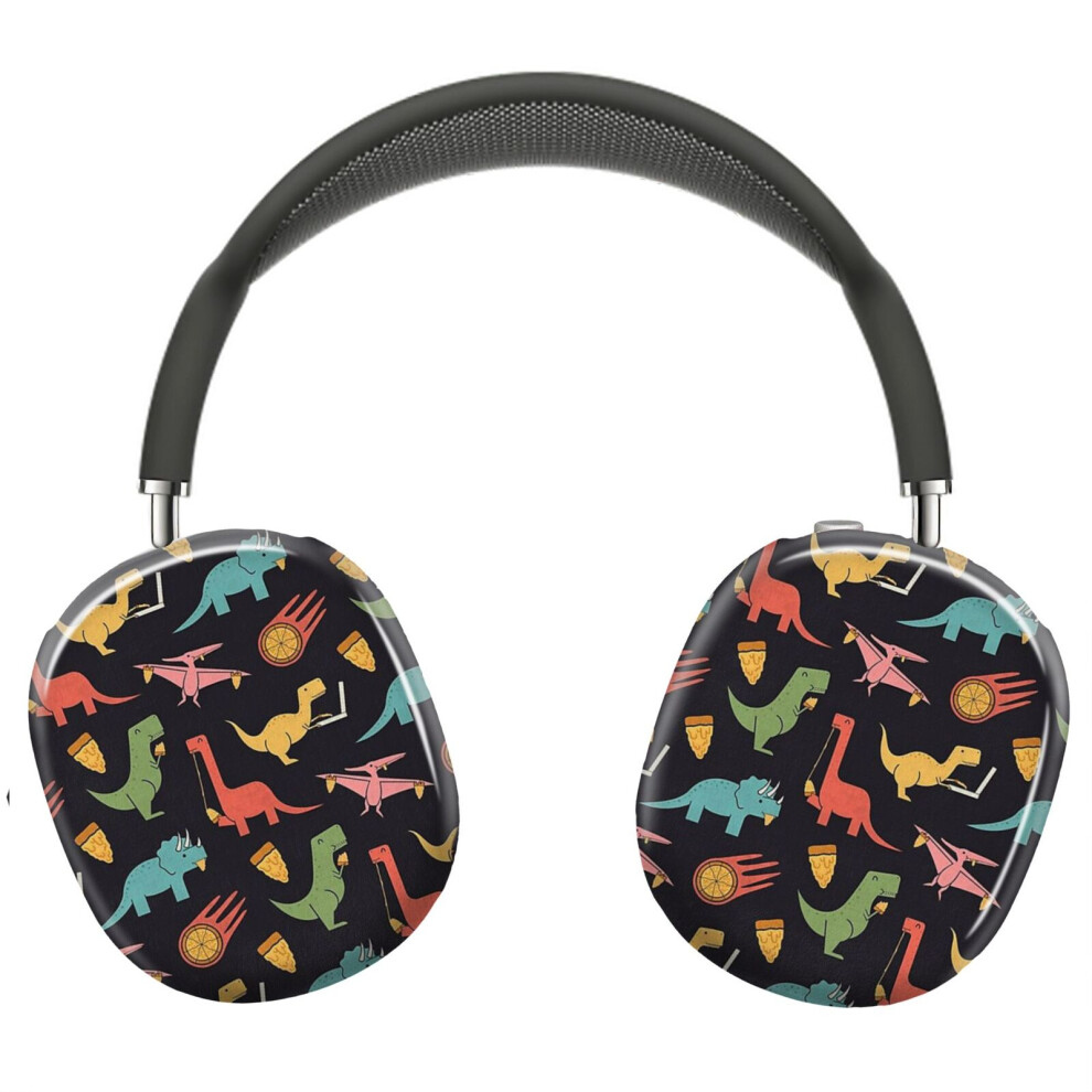 (Pizza Dinos_4632) Protective Cover For Airpods Max Headphones Aesthetic Print Snap On Cases 8841579097174