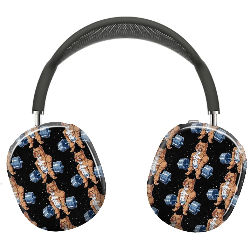(Pit Bull Weightlifting Funny Deadlift Men Fitness Gym Gifts_6687) Protective Cover For Airpods Max Headphones Aesthetic Print Snap On Cases 8841579097242