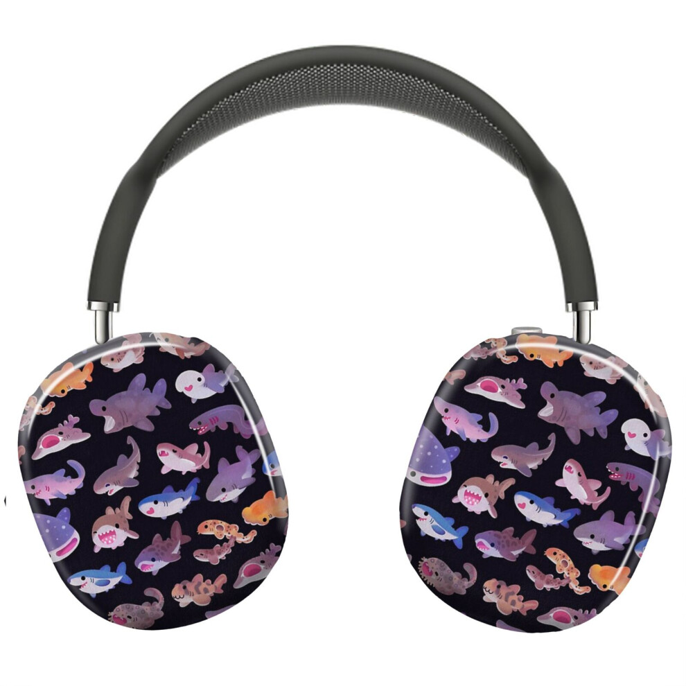 (Shark Day_10209) Protective Cover For Airpods Max Headphones Aesthetic Print Snap On Cases 8841579097549