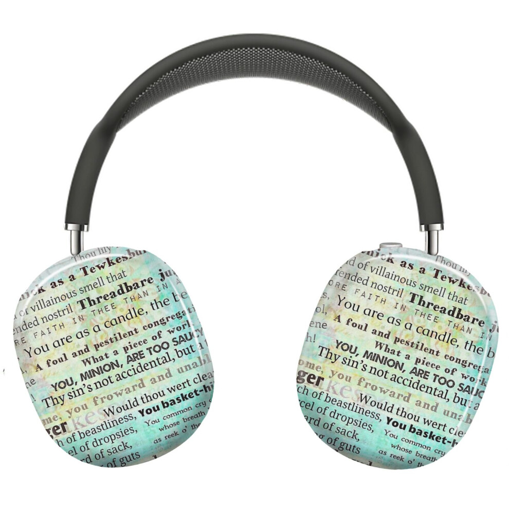 (Shakespeare?S Best Insults_8347) Protective Cover For Airpods Max Headphones Aesthetic Print Snap On Cases 8841579097624