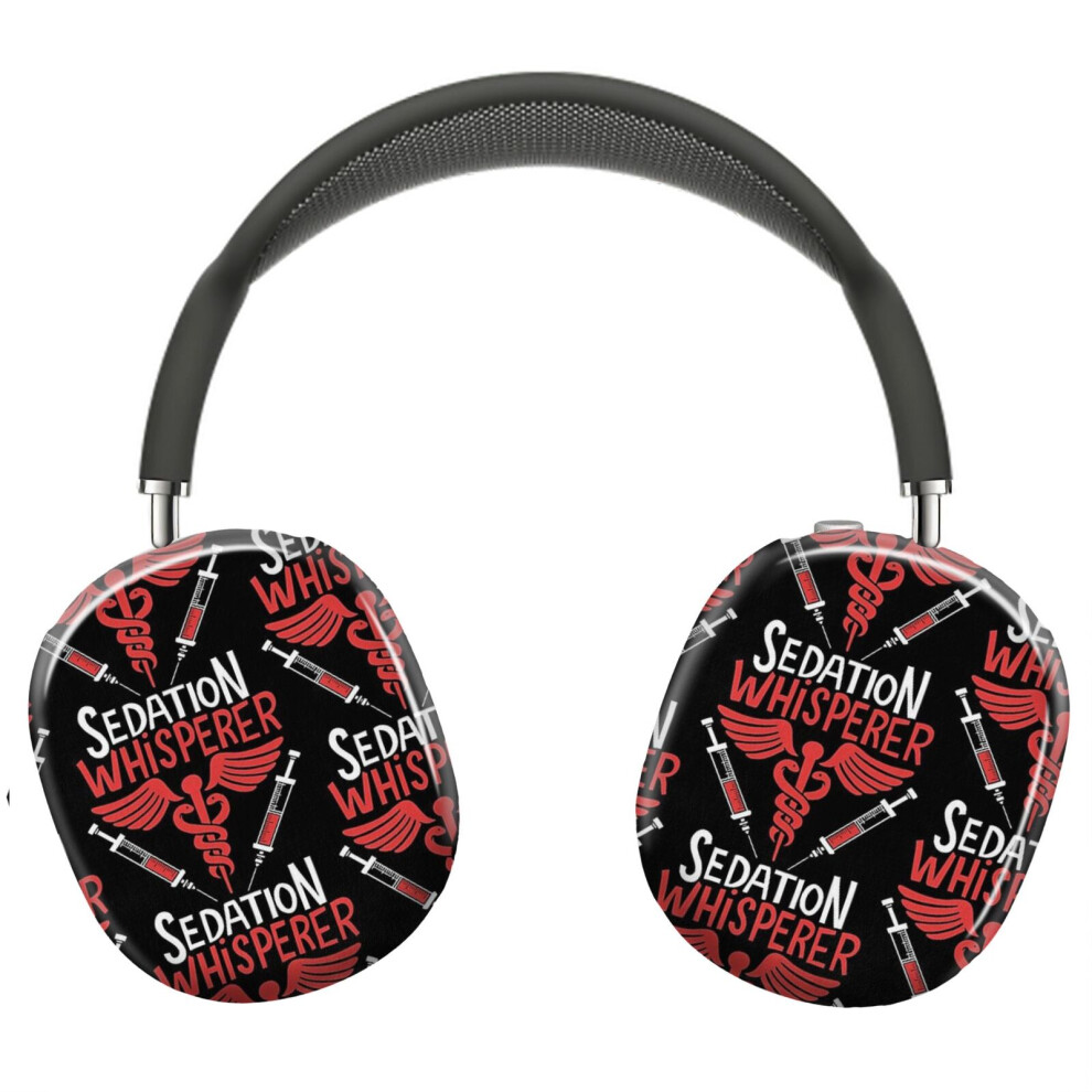 (Sedation Whisperer Anesthesiologist Anesthesia_12761) Protective Cover For Airpods Max Headphones Aesthetic Print Snap On Cases 8841579097815