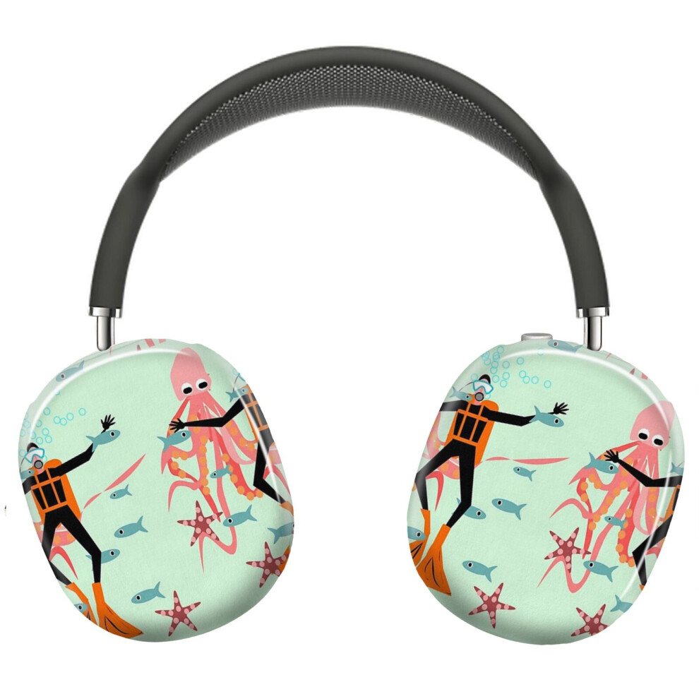 (Scuba Diving!_21947) Protective Cover For Airpods Max Headphones Aesthetic Print Snap On Cases 8841579098393