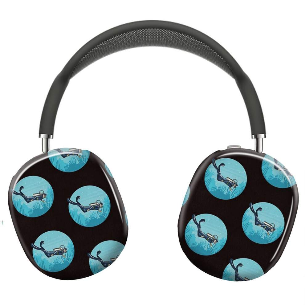 (Scuba Diving_3717) Protective Cover For Airpods Max Headphones Aesthetic Print Snap On Cases 8841579098386