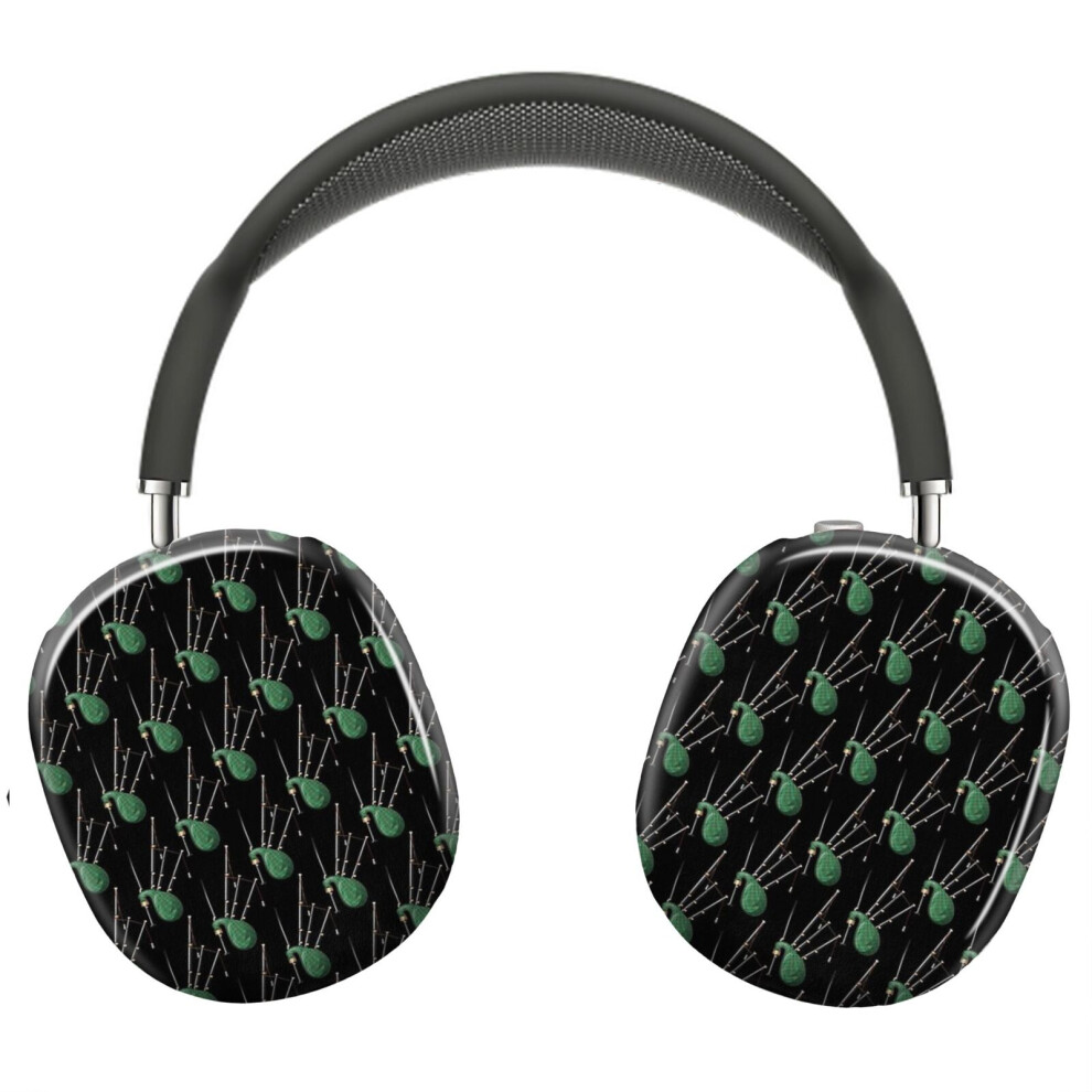 (Scottish Bagpipe Green_8066) Protective Cover For Airpods Max Headphones Aesthetic Print Snap On Cases 8841579098614
