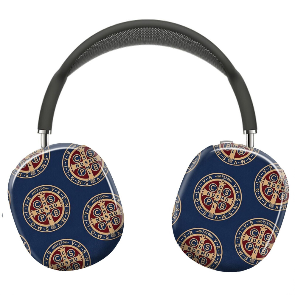(Saint Benedict Medal_12319) Protective Cover For Airpods Max Headphones Aesthetic Print Snap On Cases 8841579099734