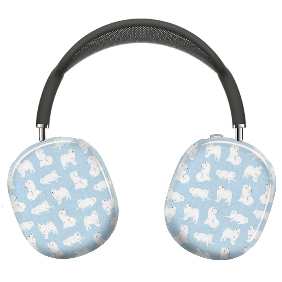 (Samoyed Print_10042) Protective Cover For Airpods Max Headphones Aesthetic Print Snap On Cases 8841579099406