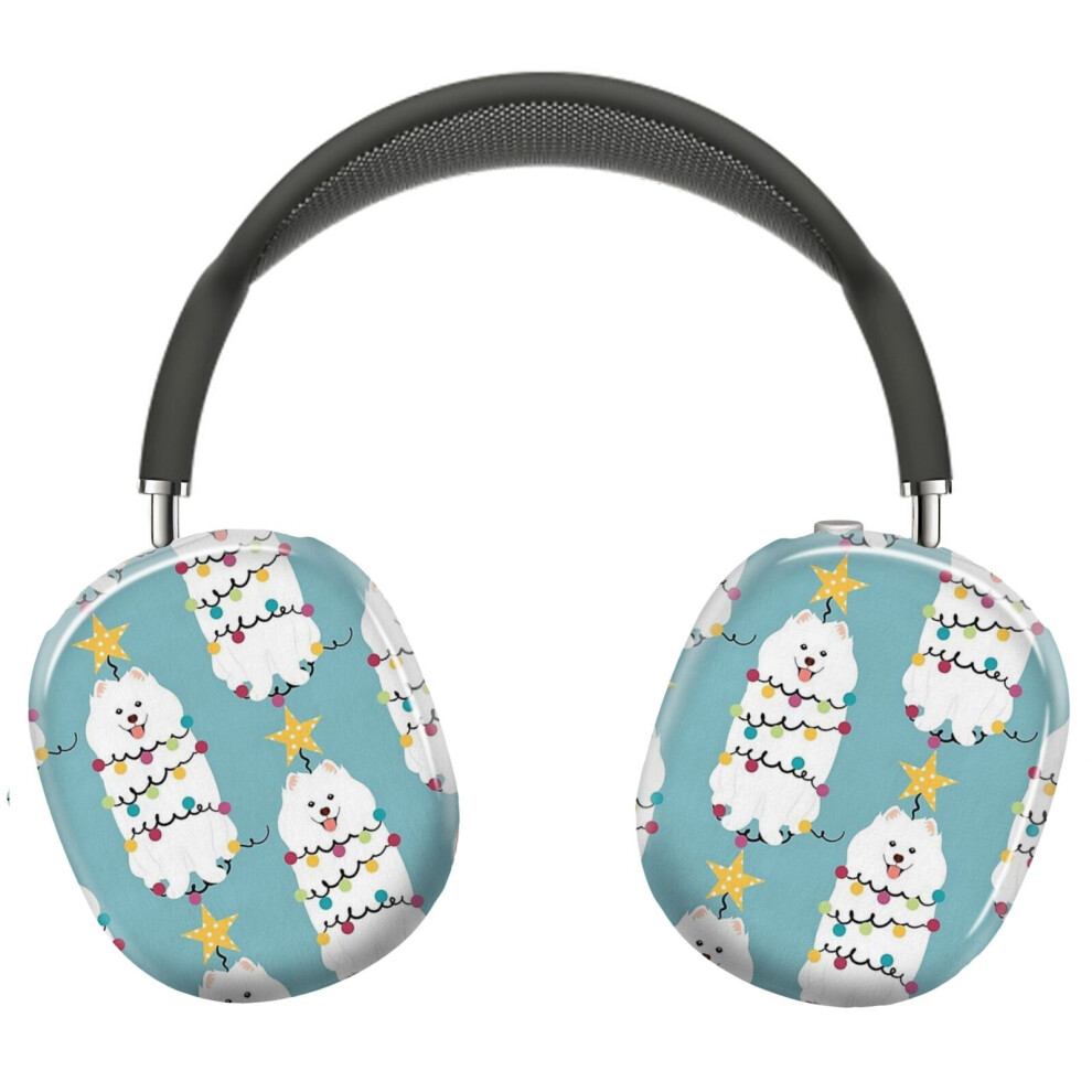 (Samoyed Christmas Tree_22363) Protective Cover For Airpods Max Headphones Aesthetic Print Snap On Cases 8841579099468