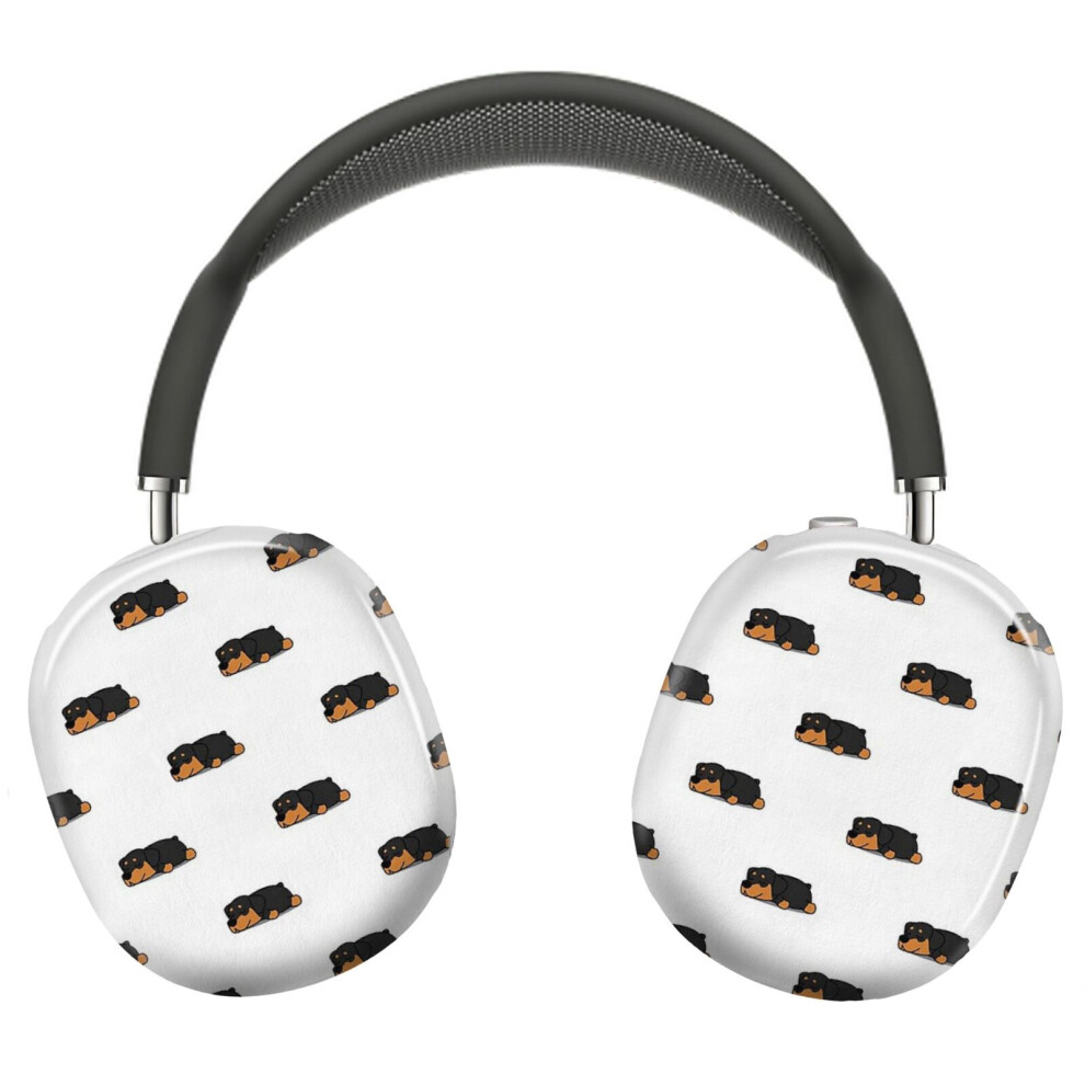 (Rottweiler Dog Pattern_5708) Protective Cover For Airpods Max Headphones Aesthetic Print Snap On Cases 8841579100546