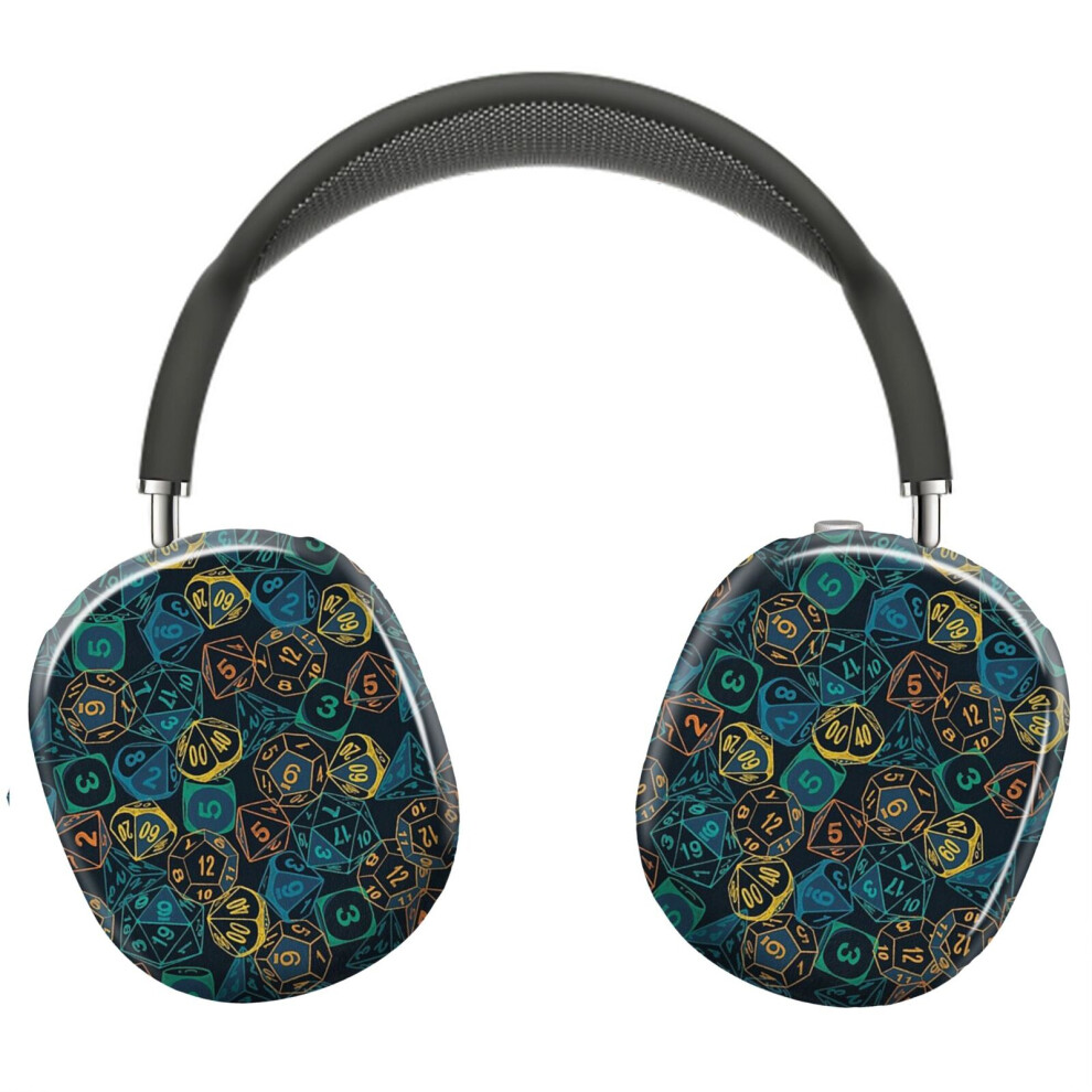 (Rpg Dice Teal Cluster_22276) Protective Cover For Airpods Max Headphones Aesthetic Print Snap On Cases 8841579100416