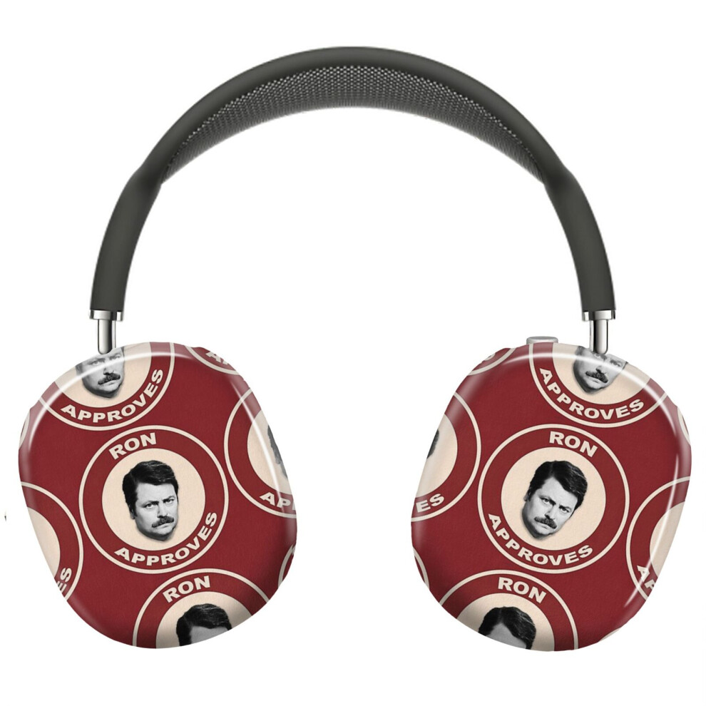 (Ron Approves - Parks And Recreation_6632) Protective Cover For Airpods Max Headphones Aesthetic Print Snap On Cases 8841579100799