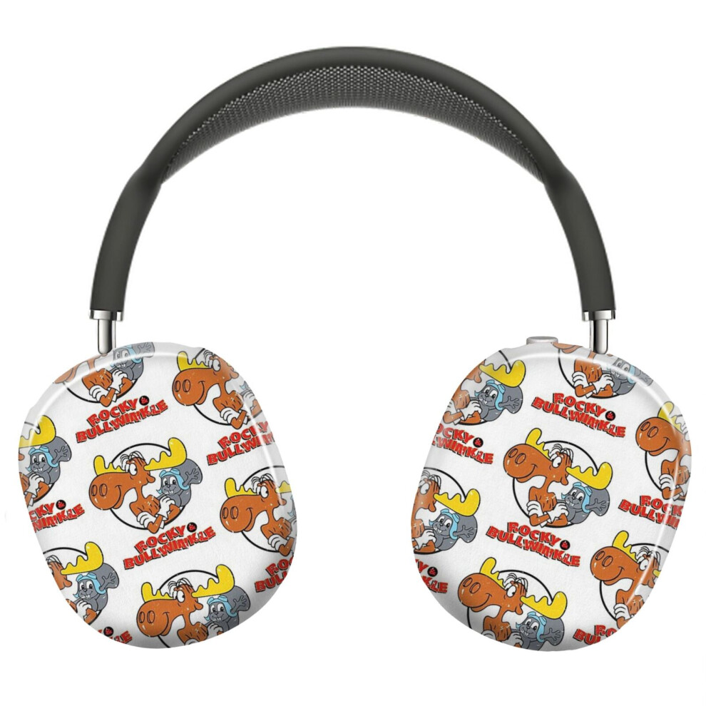(Rocky And Bullwinkle _11488) Protective Cover For Airpods Max Headphones Aesthetic Print Snap On Cases 8841579100874