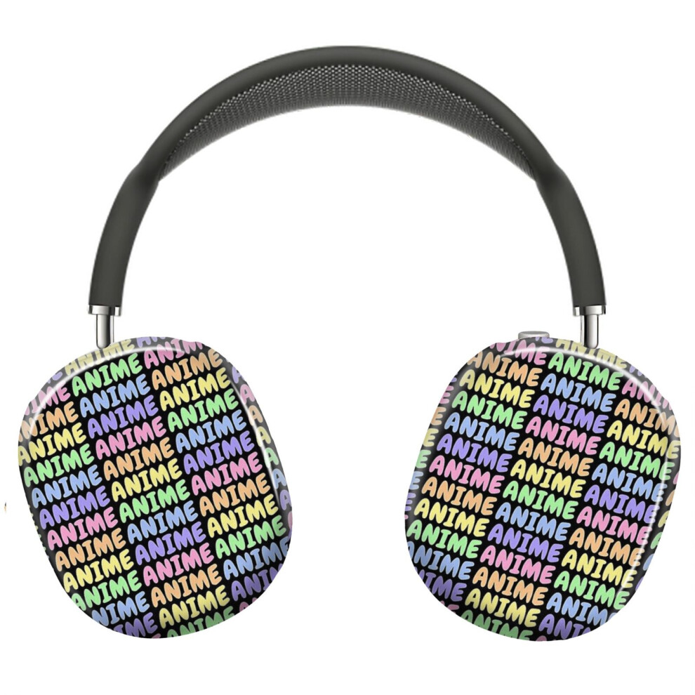 (Rainbow Pastel Anime_3901) Protective Cover For Airpods Max Headphones Aesthetic Print Snap On Cases 8841579103639