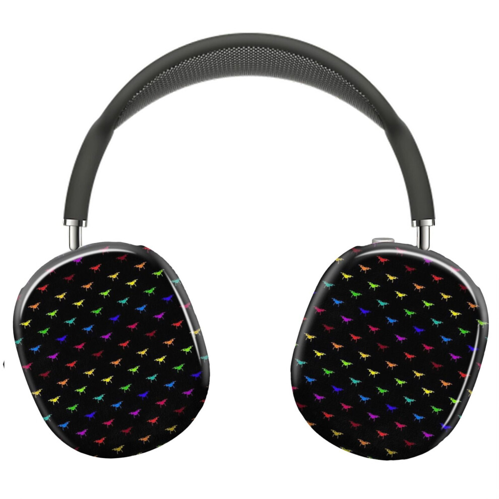 (Rainbow Drones_6925) Protective Cover For Airpods Max Headphones Aesthetic Print Snap On Cases 8841579103738