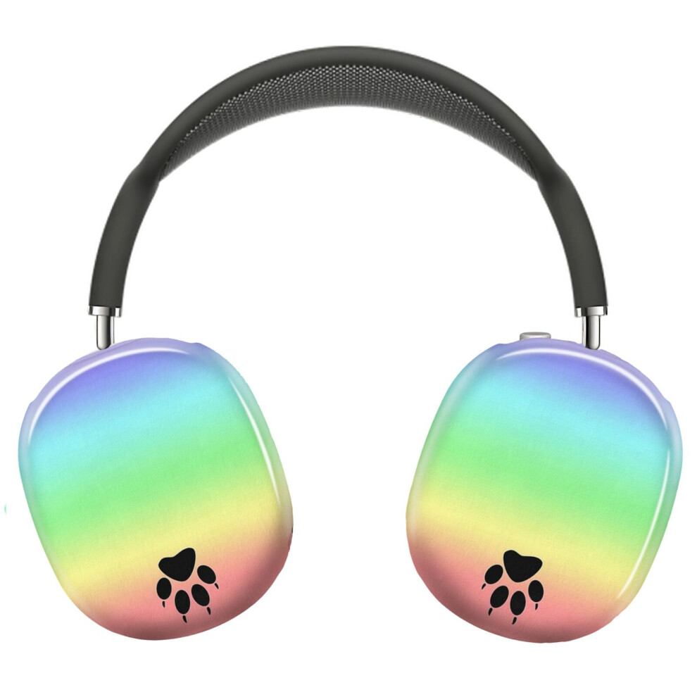 (Rainbow Pup Cute And Funny Animal Paw _12237) Protective Cover For Airpods Max Headphones Aesthetic Print Snap On Cases 8841579103585