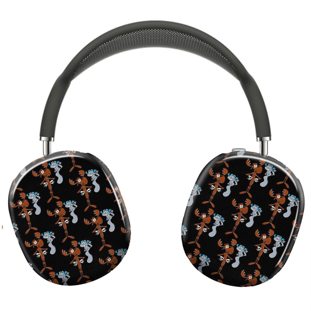(Rocky And Bullwinkle _9657) Protective Cover For Airpods Max Headphones Aesthetic Print Snap On Cases 8841579100904