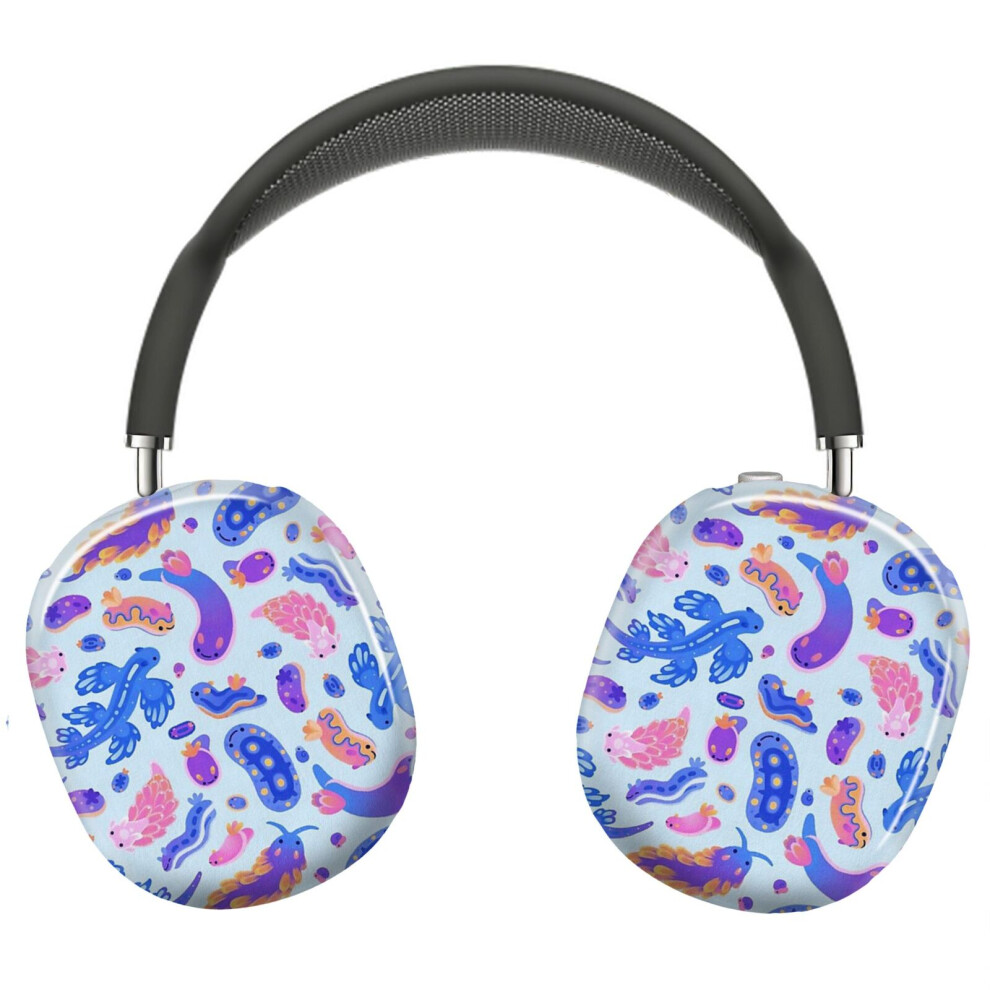(Sea Slug - Pastel Blue_5827) Protective Cover For Airpods Max Headphones Aesthetic Print Snap On Cases 8841579098232