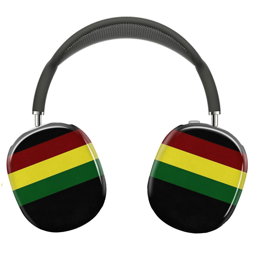 (Rasta Flag Rasta Stripe _12999) Protective Cover For Airpods Max Headphones Aesthetic Print Snap On Cases 8841579103240