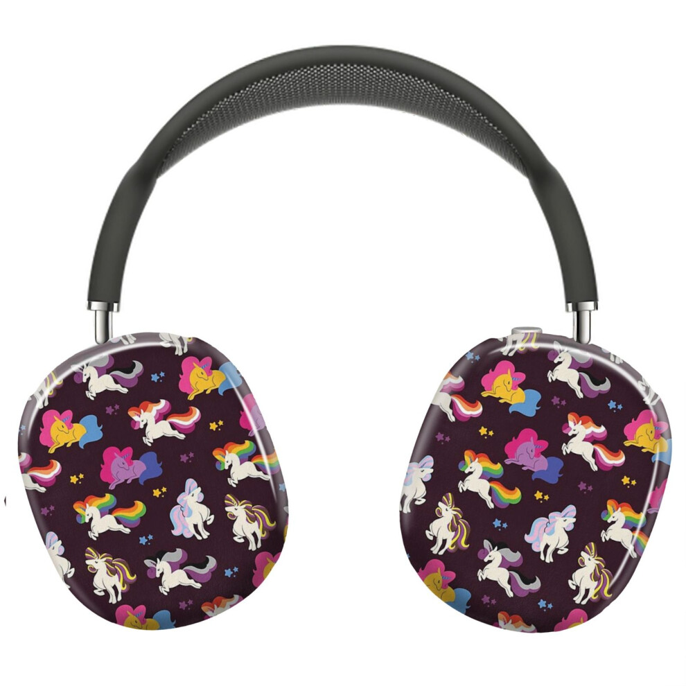 (Rainbow Unicorns_12941) Protective Cover For Airpods Max Headphones Aesthetic Print Snap On Cases 8841579103370