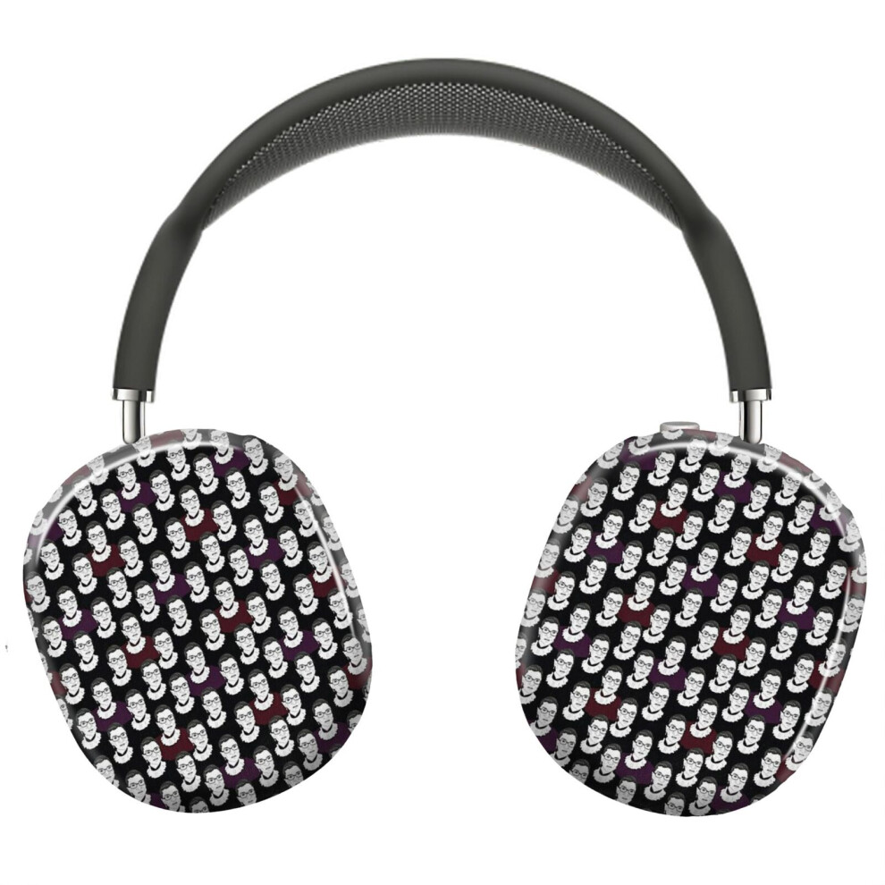 (Ruth Bader Ginsburg Pattern_9874) Protective Cover For Airpods Max Headphones Aesthetic Print Snap On Cases 8841579100003