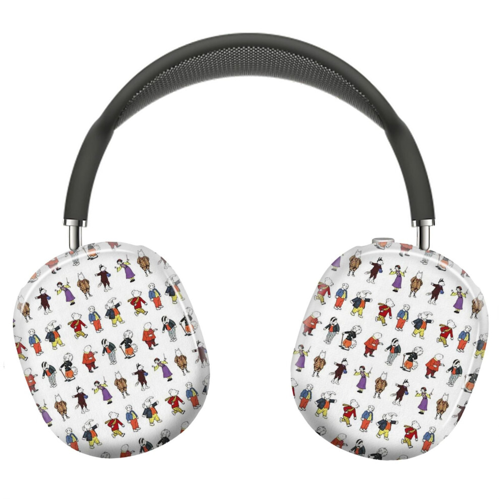 (Rupert Bear And Friends_13032) Protective Cover For Airpods Max Headphones Aesthetic Print Snap On Cases 8841579100119