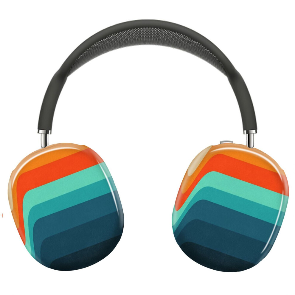 (Retro Verve_5566) Protective Cover For Airpods Max Headphones Aesthetic Print Snap On Cases 8841579101697