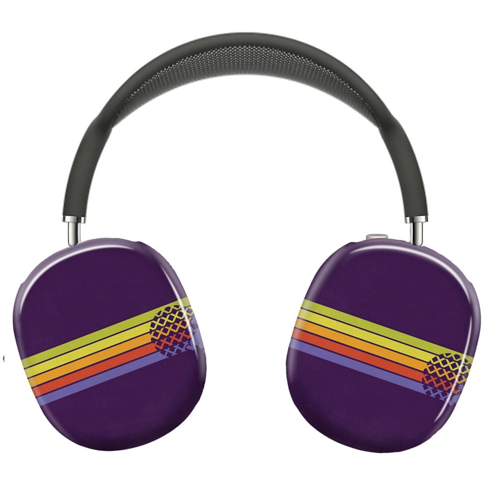 (Retro Dragon Stripes_10531) Protective Cover For Airpods Max Headphones Aesthetic Print Snap On Cases 8841579101895