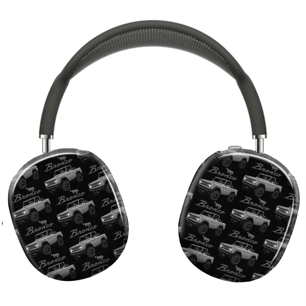 (Retro 1966 Ford Bronco_15280) Protective Cover For Airpods Max Headphones Aesthetic Print Snap On Cases Gray 8841579102069