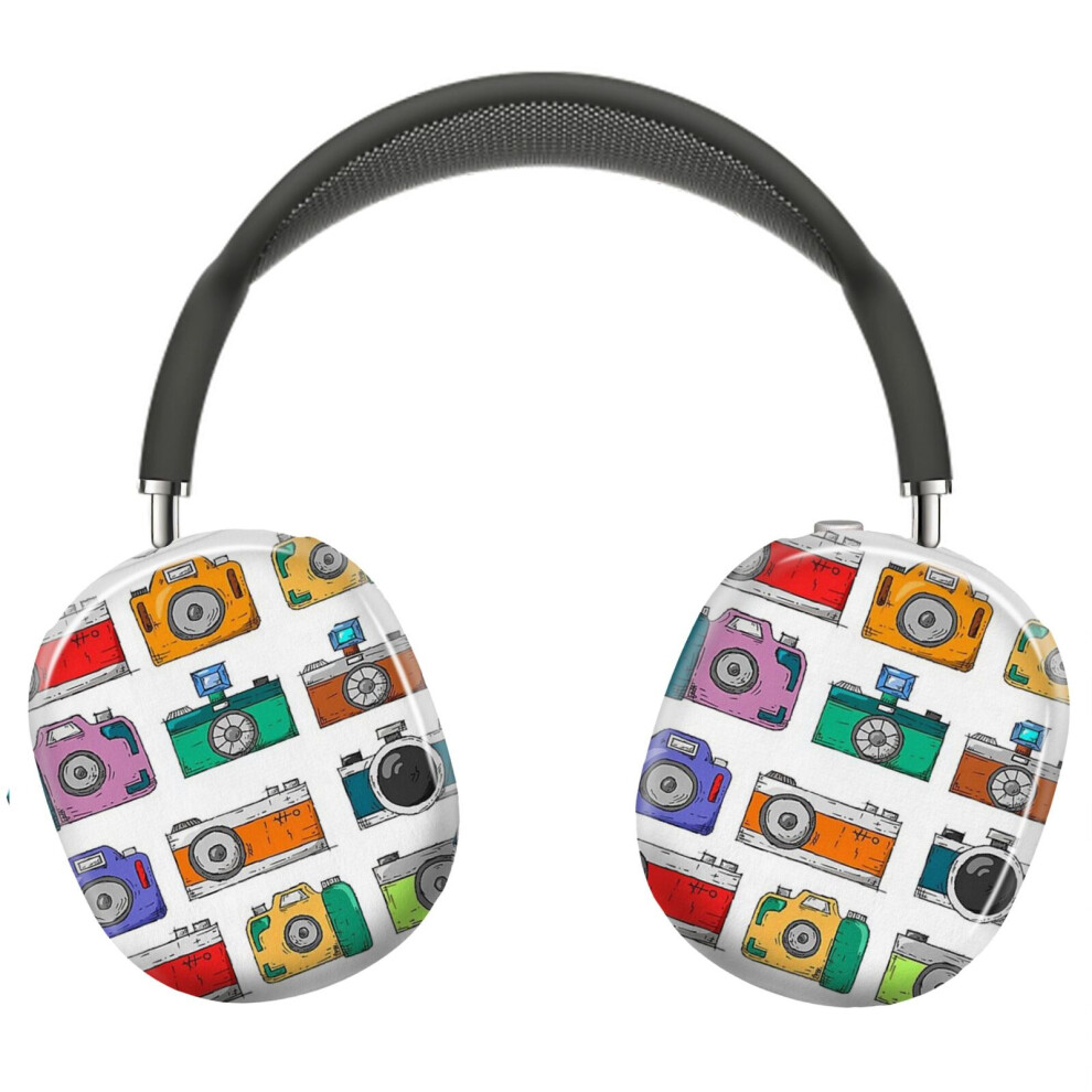 (Retro Camera_5405) Protective Cover For Airpods Max Headphones Aesthetic Print Snap On Cases 8841579101987