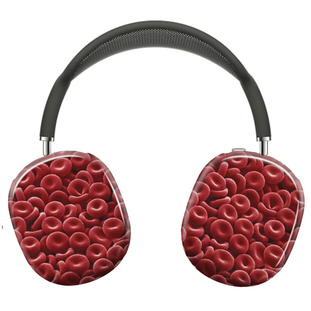 ( Blood Cells Under Microscope_15094) Protective Cover For Airpods Max Headphones Aesthetic Print Snap On Cases Red 8841579102779