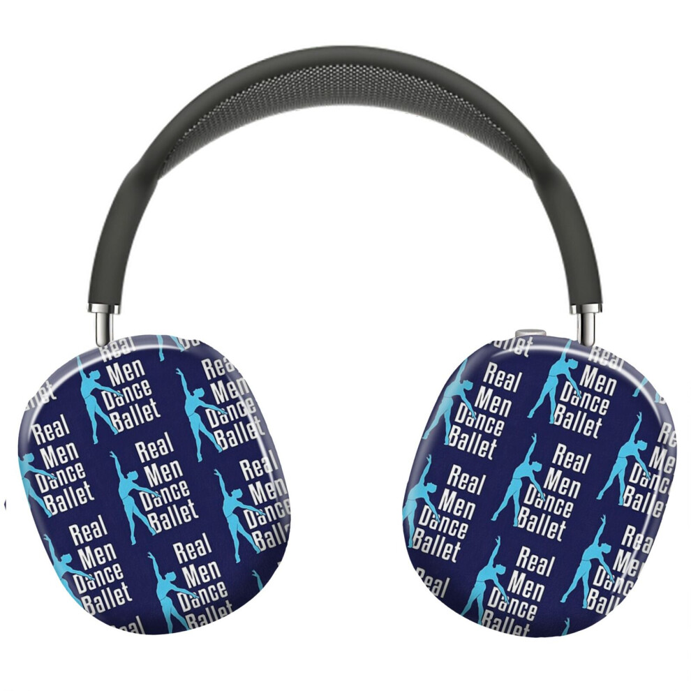 (Real Men Dance Ballet_12115) Protective Cover For Airpods Max Headphones Aesthetic Print Snap On Cases 8841579102922