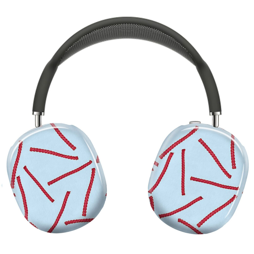 ( Licorice Candy_4677) Protective Cover For Airpods Max Headphones Aesthetic Print Snap On Cases Red 8841579102694