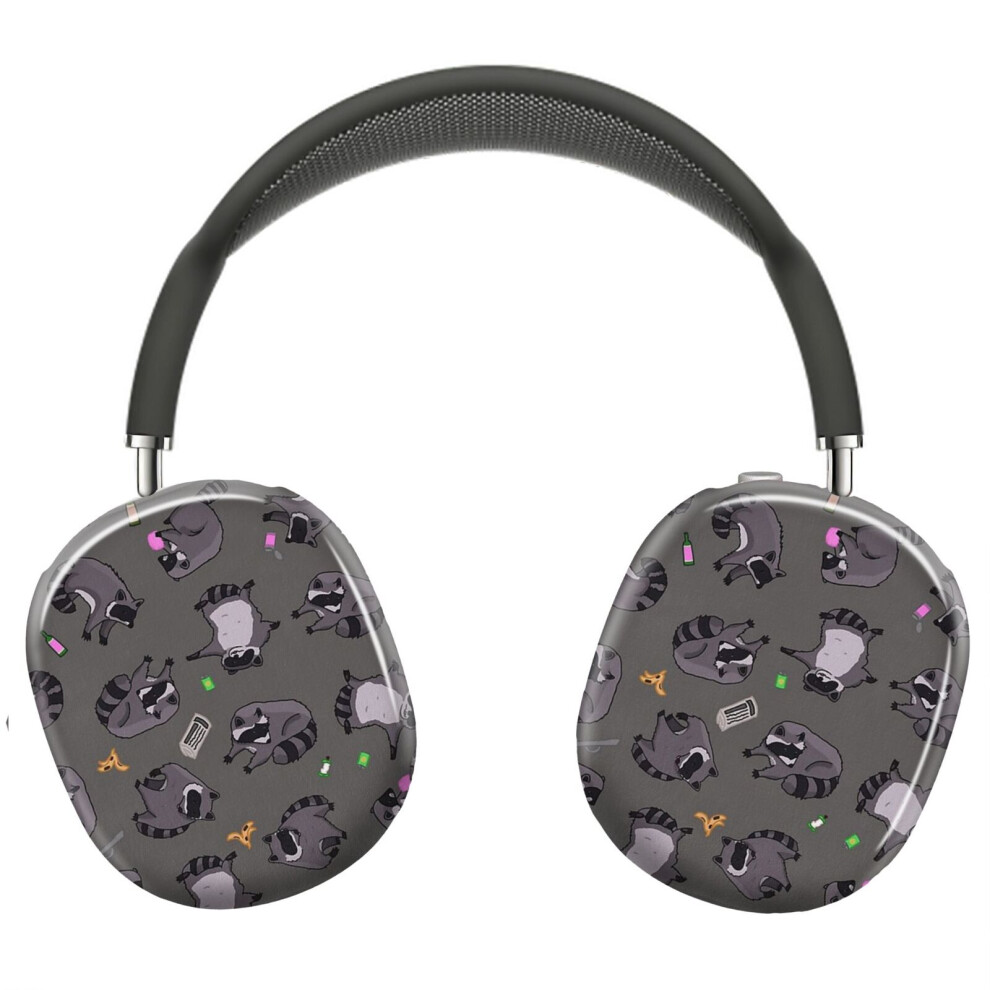 (Raccoon Party Raccoon Trash Pattern _11453) Protective Cover For Airpods Max Headphones Aesthetic Print Snap On Cases 8841579104070