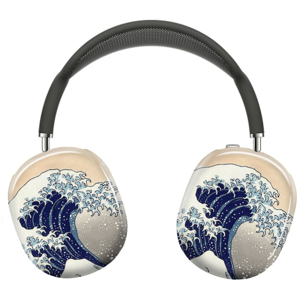 (The Great Wave Off Kanagawa - Hokusai_3469) Protective Cover For Airpods Max Headphones Aesthetic Print Snap On Cases 8841579105794