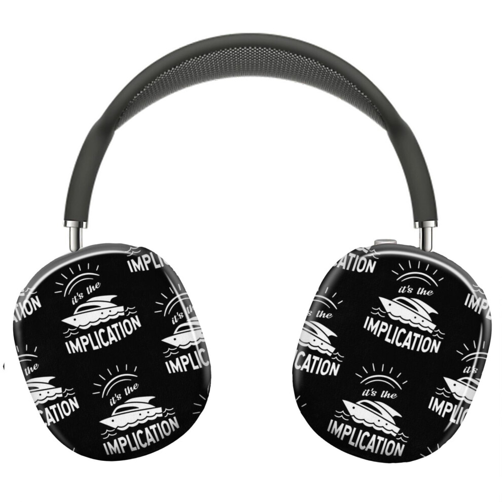 (The Implication It's Always Sunny In Philadelphia Slim Fit_9217) Protective Cover For Airpods Max Headphones Aesthetic Print Snap On Cases 8841579105596