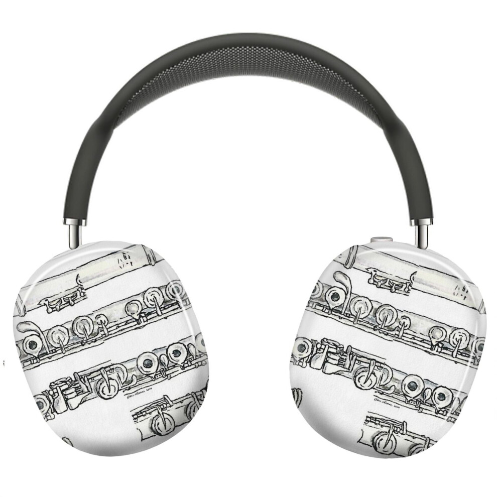 (The Flute_4255) Protective Cover For Airpods Max Headphones Aesthetic Print Snap On Cases 8841579106050