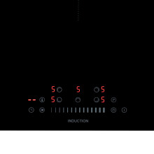Willow WIH90T 90cm Induction Ceramic Hob, Hardwired 5 Cooking Zones