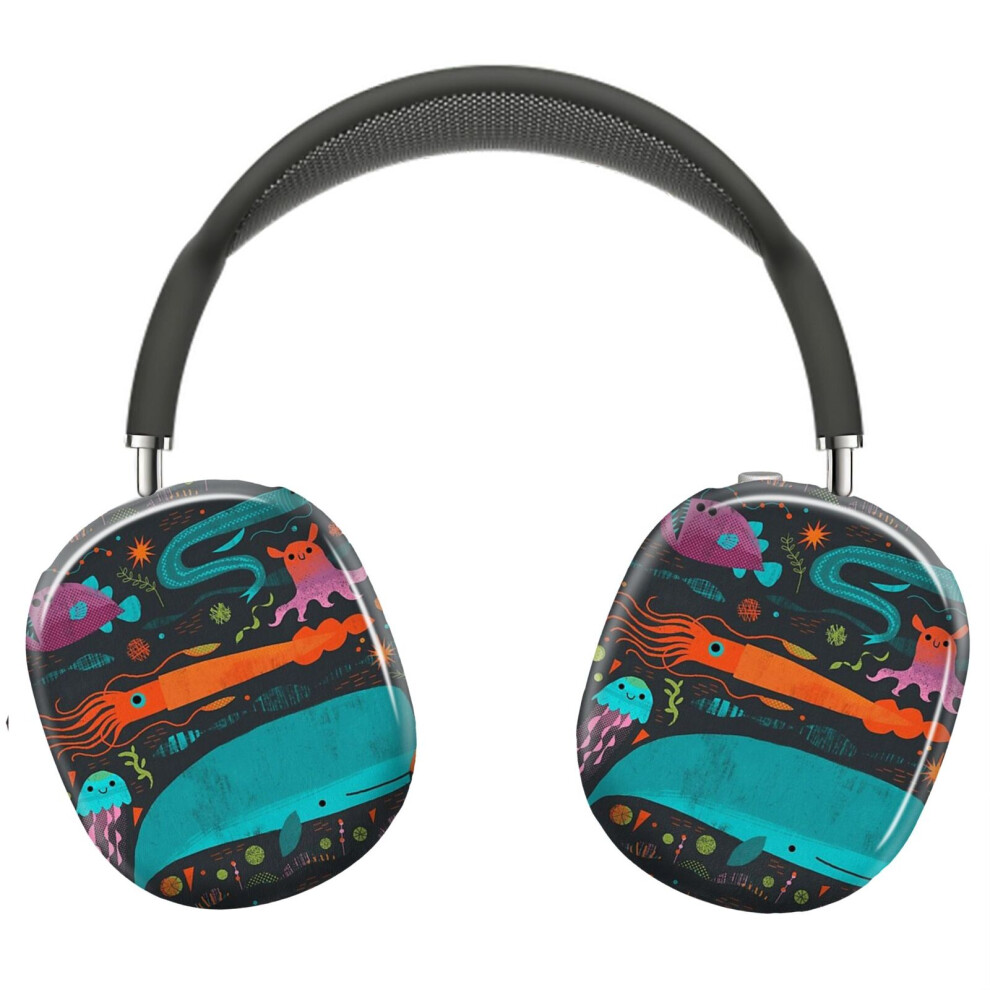 (The Deep_8617) Protective Cover For Airpods Max Headphones Aesthetic Print Snap On Cases 8841579106326