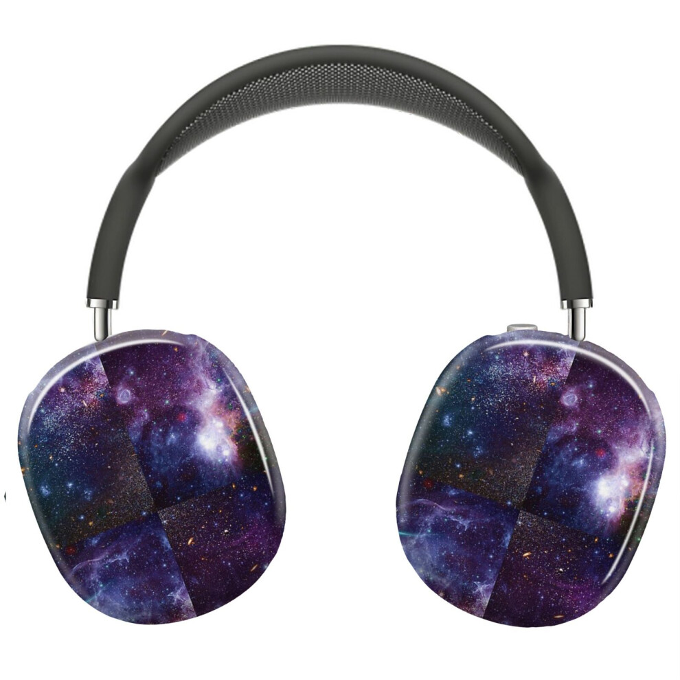 ( Cosmic Star _9997) Protective Cover For Airpods Max Headphones Aesthetic Print Snap On Cases Purple/Blue 8841579104513