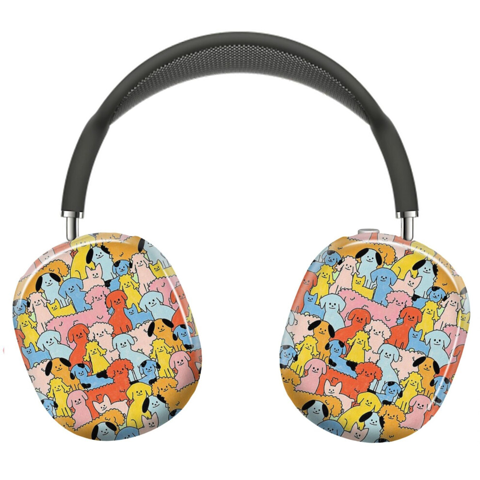 (Pup Rally - The Fuzz_22143) Protective Cover For Airpods Max Headphones Aesthetic Print Snap On Cases Peach 8841579104728