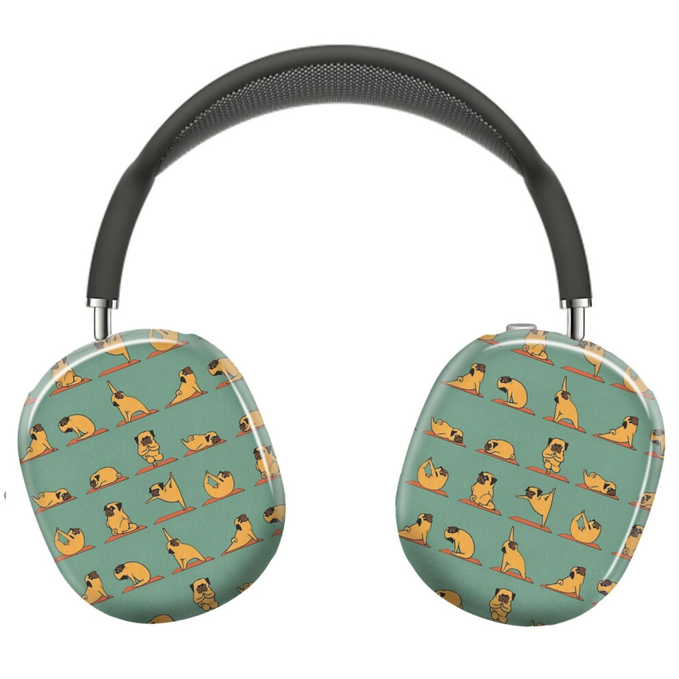(Pug Yoga_4599) Protective Cover For Airpods Max Headphones Aesthetic Print Snap On Cases 8841579104896